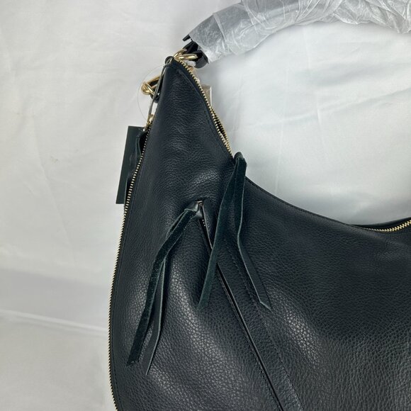 Vince Camuto Large Felax  Black Leather Hobo Handbag New with Tag - Picture 13 of 15